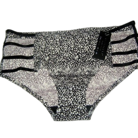 Youmita Snake Print Caged Plunge 34BUnderwireBraw/Small Coordinating Hipster NWT - Picture 4 of 10